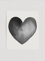 Black Heart Print