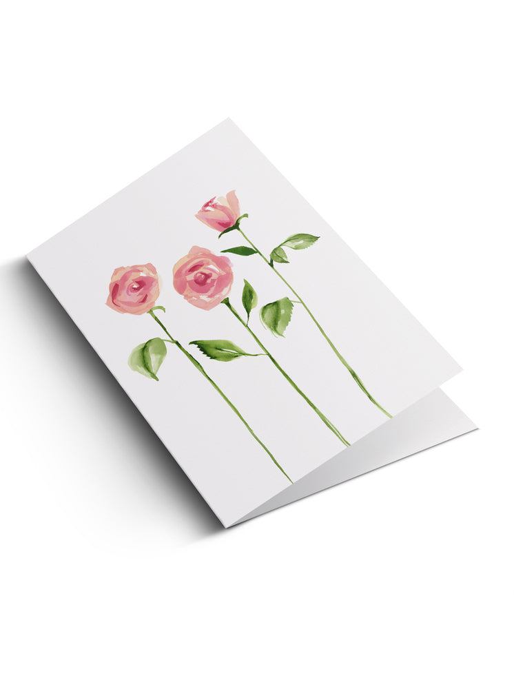 5x7 Notecard - Three Roses