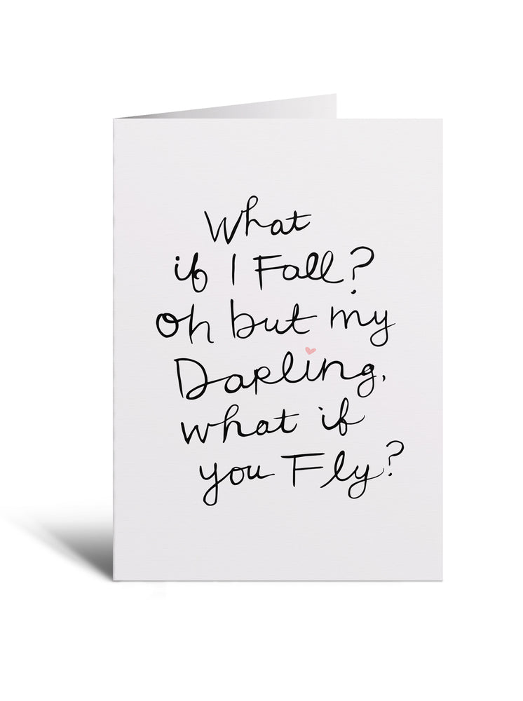 5x7 Notecard - What if you fly?