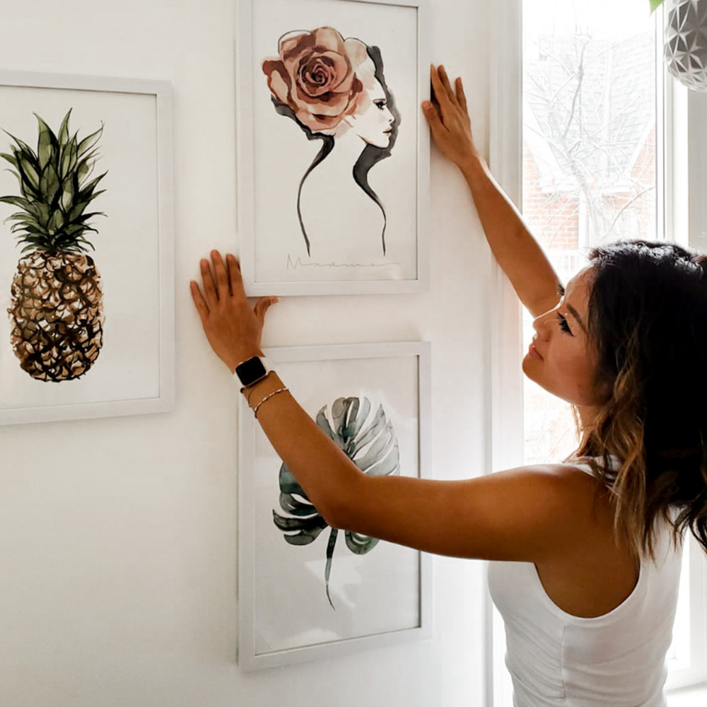 How To Properly Frame + Hang Artwork