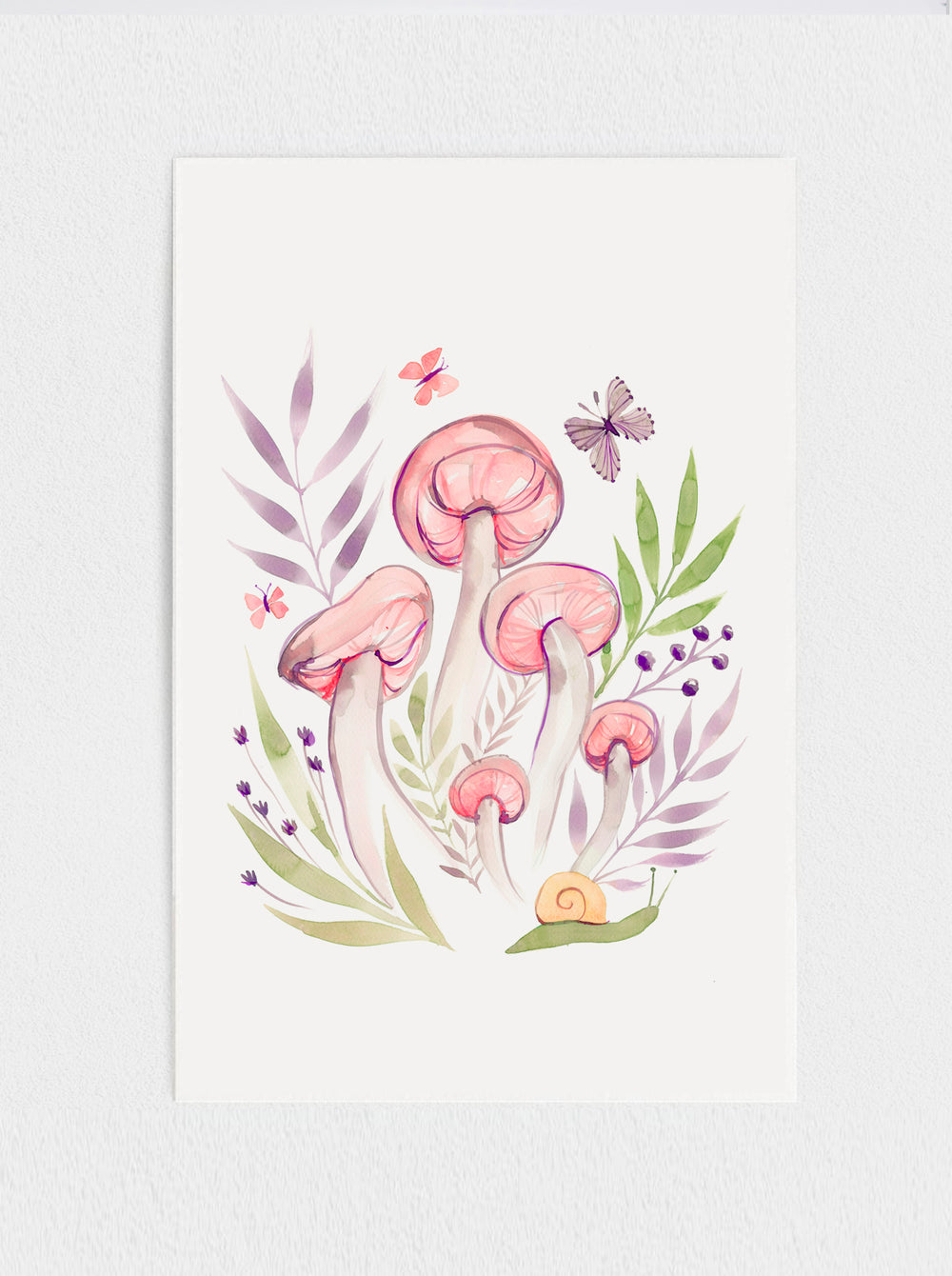 Mushrooms Print