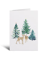5x7 Notecard - Winter Deers