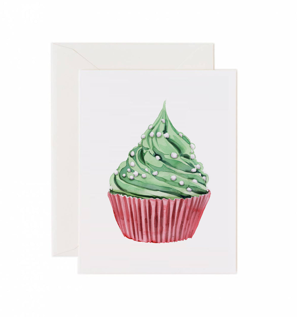 5x7 Notecard - Holiday Cupcake