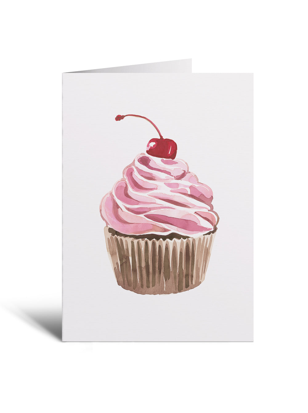 5x7 Notecard - Cherry Cupcake