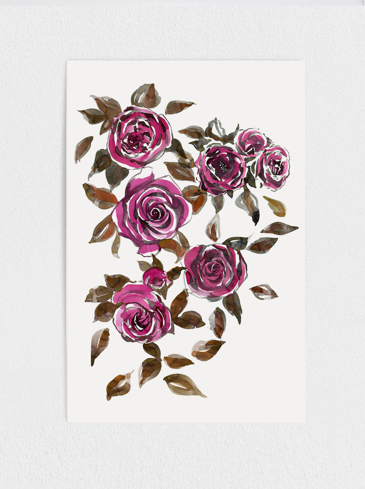Pink Roses Print
