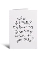 5x7 Notecard - What if you fly?