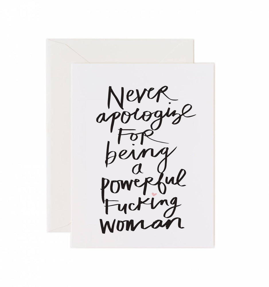 
            
                Load image into Gallery viewer, 5x7 Notecard - Powerful Woman Black Ink
            
        